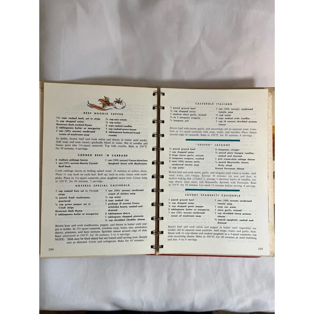 Vtg Campbells Soup Cookbook Set Cooking With Soup & Easy Ways To Delicious Meals